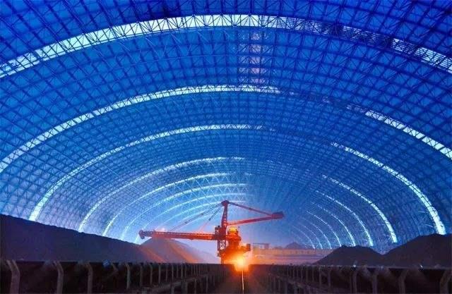 北宁亿优钢构工程师为您解析原料场封闭技术的特点和类型